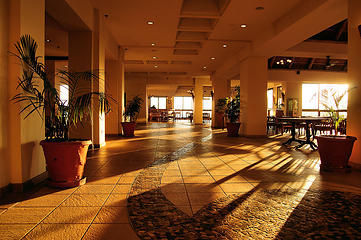 Elephant Hills Hotel, Victoria Falls, Zimbabwe. Rocketed and burned during the war, and rebuilt.