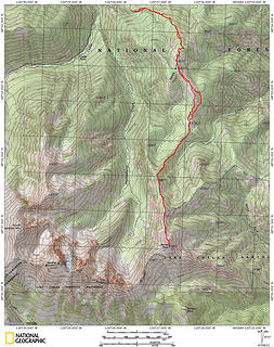 Sandy Butte 6076' - Storey Peak 7821'