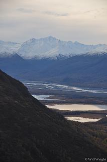 View up Knik River from Lazy Mountain