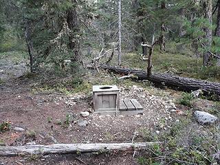 All camps in the park have a toilet, though not much privacy