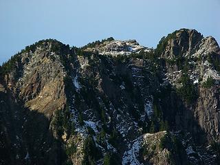 Looking back at the Camp Promontory (center) and Persindex (right)