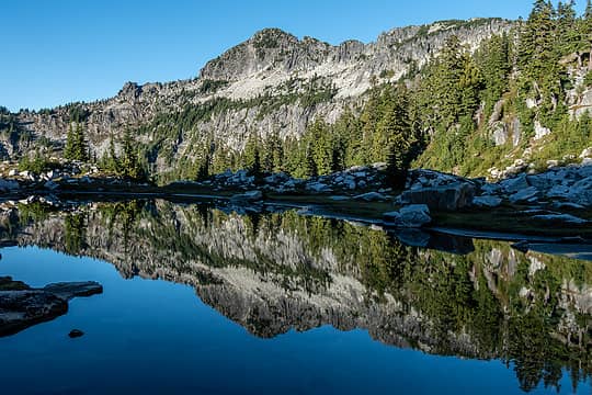 wild goat tarn reflection