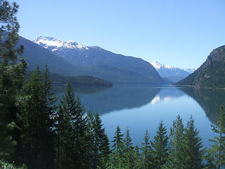 Ross Lake as we hike along the lake