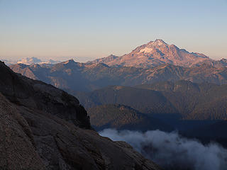 Glacier Peak from Pass on South Shoulder of Kyes