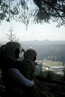 Mt Rainier & May Valley from DeLeo Wall 2002 n