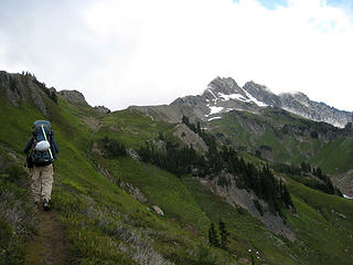 Arrival at Sheep Trail Pass