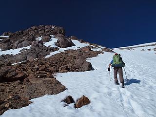 final steps to the summit