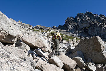 Almost to the head of the bowl