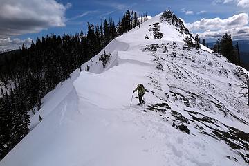 Hiking down from Point 5438