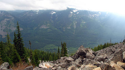 Looking south of I-90. Can you spot the waterfall?