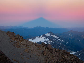 Glacier Peak's shadow