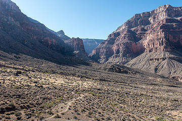 westward on the tonto trail from hermit trail jxn