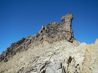 cliffs and prow above