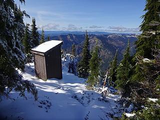 A loo with a view.