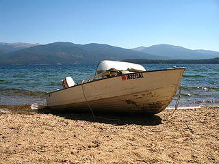 The Mirro craft lands on Kalispell's east shore, Priest Lake, Idaho.
