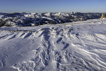 patterns in the snow