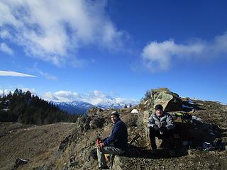 In front of some well known peaks