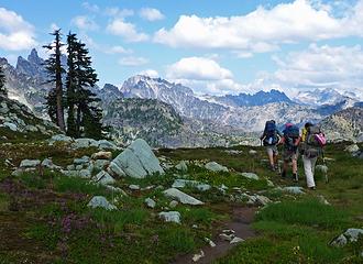 NWhikers heading for the Stone kingdom