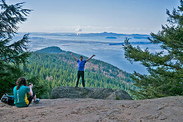 Darwin award attempt. 
Oyster Dome via Blanchard, 3/29/13, Bellingham WA