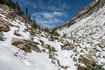 climbing up to copper pass