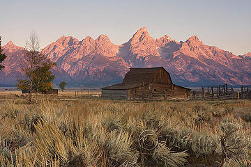 Grand Teton above Ranch