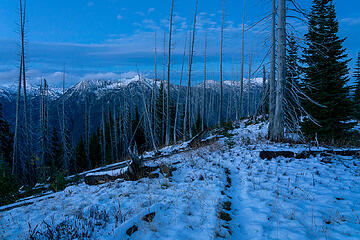 Hiking out at Blue Hour