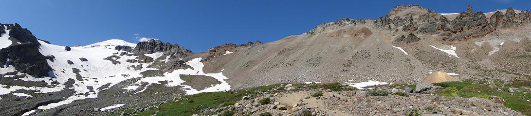 Pano2 from lunch spot above Glacier Basin.