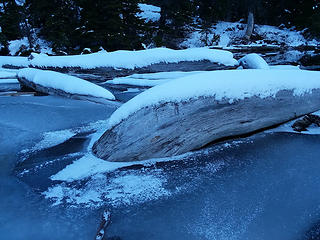 Frozen lake