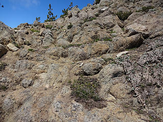 Rock near summit.