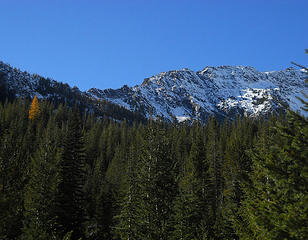 Grindstone Mountain and Larch from the Chatter Creek Trail 10/25/17