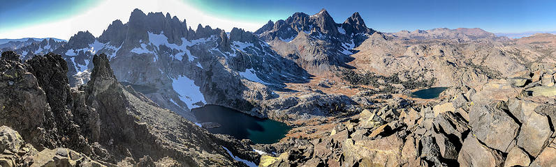 volcanic ridge summit pano