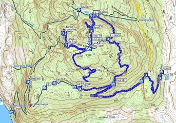 Oyster Dome Trail Map Nwhikers.net - View Topic - Oyster Dome, Lily-Lizard Lakes Via Lower  Blanchard 3/29/13