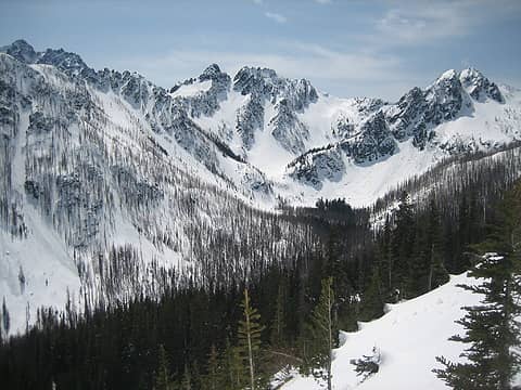 views towards the upper basin