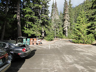 Glacier Basin day use parking/picnic area.