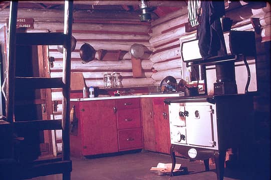 Elkhorn Cabin and beautiful ceramic baking oven  April 1994