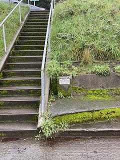 Haunted stairs of W Boston St, lower section