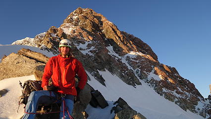 Summit rocks lie ahead as the next segment of the climb