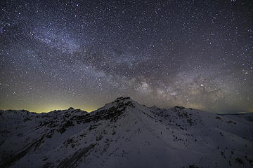 Milky Way rising above Coldwater Peak