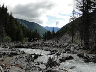 River crossing on Emmons Moraine trail.