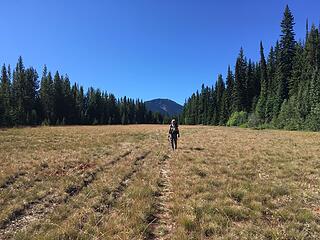 Leaving our camp at the Pasayten Airstrip, Slate Pass, Buckskin Ridge, Frosty Pass, PCT Loop, 8/12-8/19/20