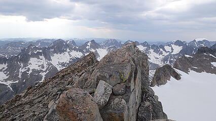 Long ridge at summit of Fremont
