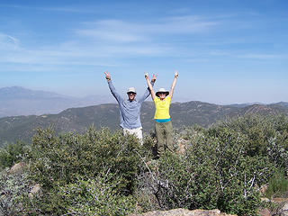 MM & BC on summit of Iron Spring Mtn.