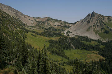 Lost Basin near Lost Pass, Olympic National Park, Washington.