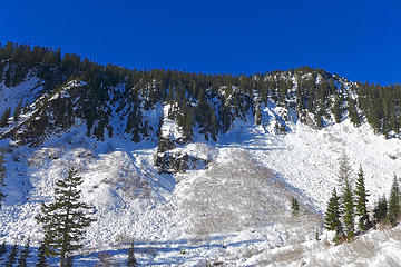 View across valley to Low Mountain. Summit is just peeking out