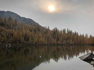 Hazy/smoky when we get to Star Lake on Thursday afternoon