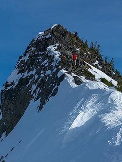 The summit block of the Coleman Pinnacle