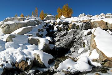 Little frozen waterfall