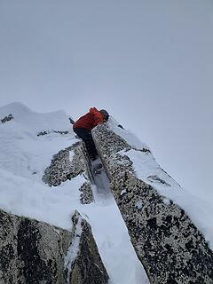 The offwidth/chimney scramble