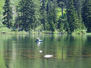 Relaxing on Upper Granite Lake