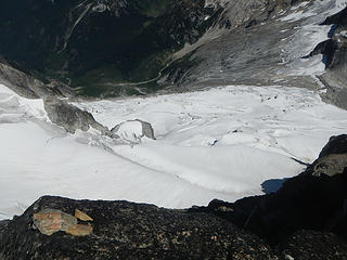 Douglas Glacier below